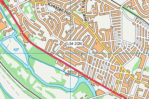 LS4 2QN map - OS VectorMap District (Ordnance Survey)