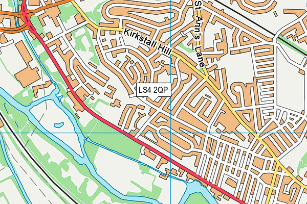 LS4 2QP map - OS VectorMap District (Ordnance Survey)
