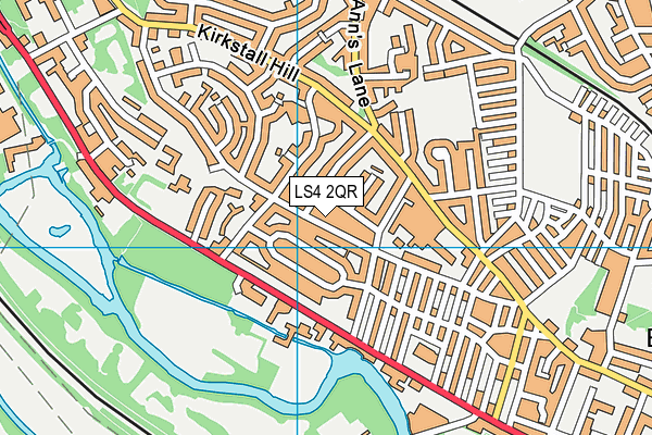 LS4 2QR map - OS VectorMap District (Ordnance Survey)