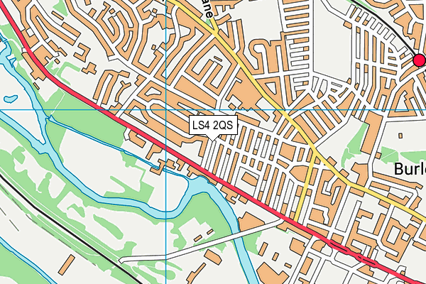 LS4 2QS map - OS VectorMap District (Ordnance Survey)