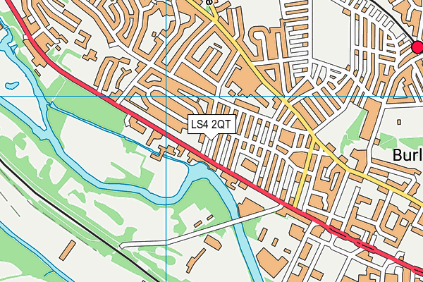 LS4 2QT map - OS VectorMap District (Ordnance Survey)
