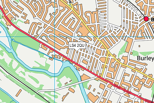 LS4 2QU map - OS VectorMap District (Ordnance Survey)