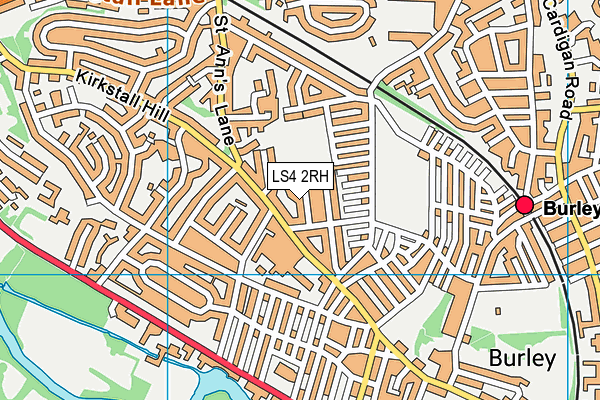 LS4 2RH map - OS VectorMap District (Ordnance Survey)