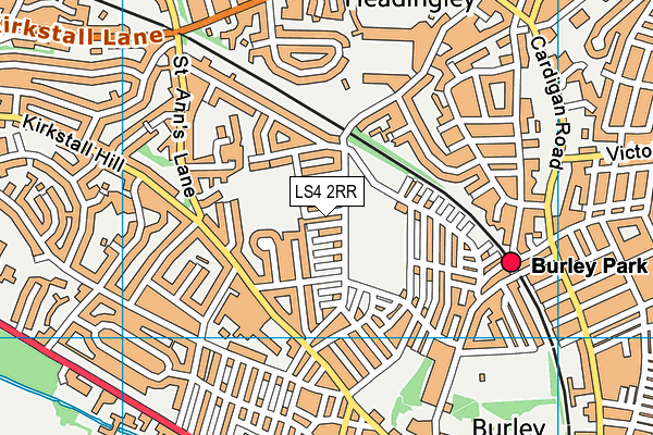 LS4 2RR map - OS VectorMap District (Ordnance Survey)
