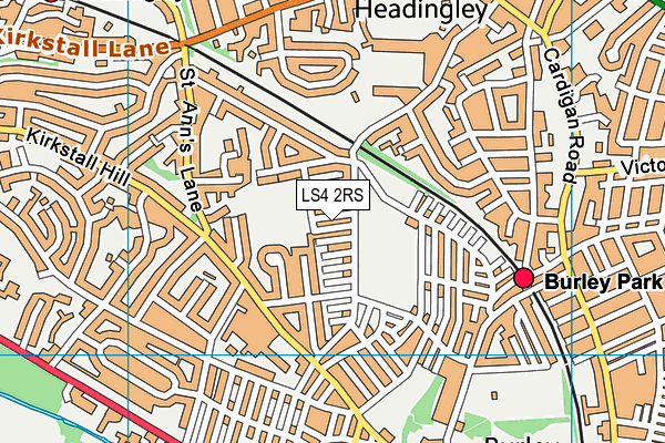 LS4 2RS map - OS VectorMap District (Ordnance Survey)