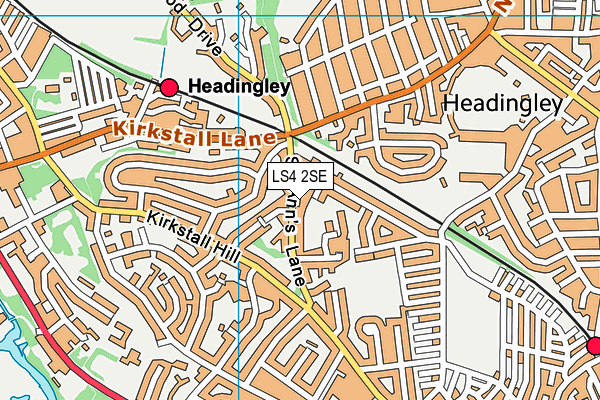 LS4 2SE map - OS VectorMap District (Ordnance Survey)