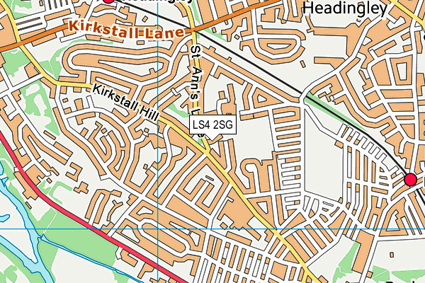 LS4 2SG map - OS VectorMap District (Ordnance Survey)