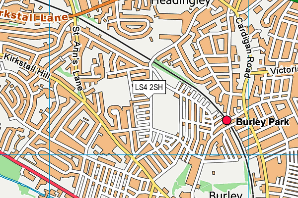 LS4 2SH map - OS VectorMap District (Ordnance Survey)