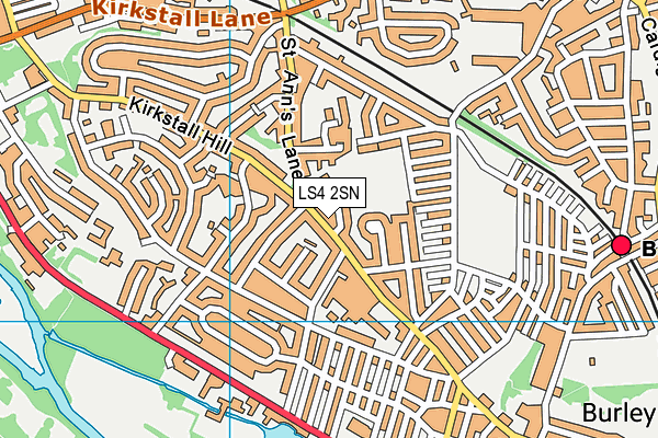 LS4 2SN map - OS VectorMap District (Ordnance Survey)