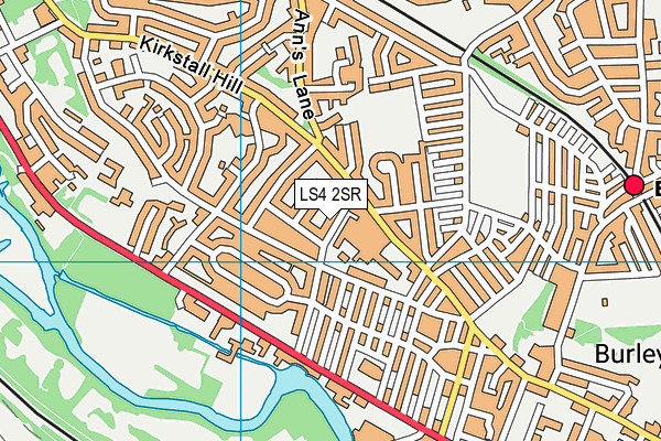 LS4 2SR map - OS VectorMap District (Ordnance Survey)