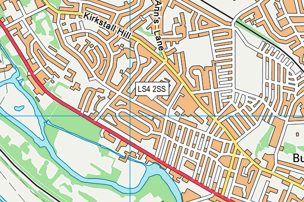 LS4 2SS map - OS VectorMap District (Ordnance Survey)