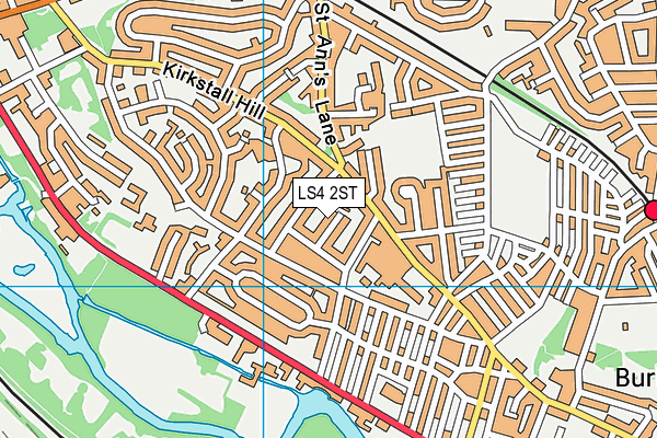 LS4 2ST map - OS VectorMap District (Ordnance Survey)
