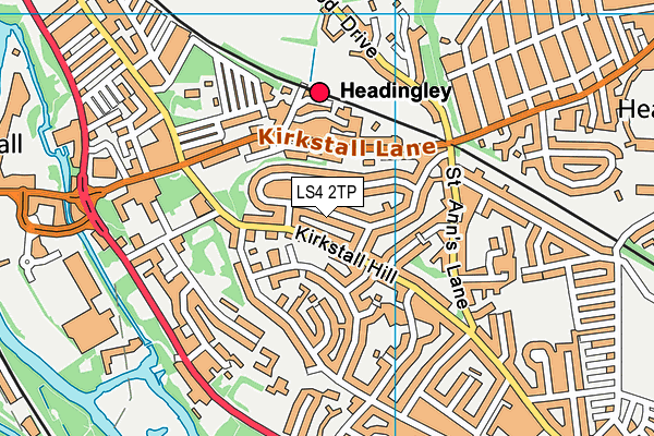 LS4 2TP map - OS VectorMap District (Ordnance Survey)