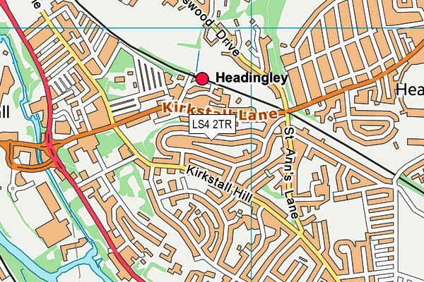 LS4 2TR map - OS VectorMap District (Ordnance Survey)
