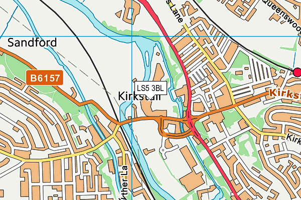 Puregym (Leeds Kirkstall Bridge) map (LS5 3BL) - OS VectorMap District (Ordnance Survey)