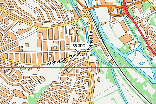 LS5 3DQ map - OS VectorMap District (Ordnance Survey)