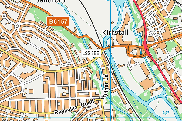 Kirkstall Brewery Gym (Closed) map (LS5 3EE) - OS VectorMap District (Ordnance Survey)