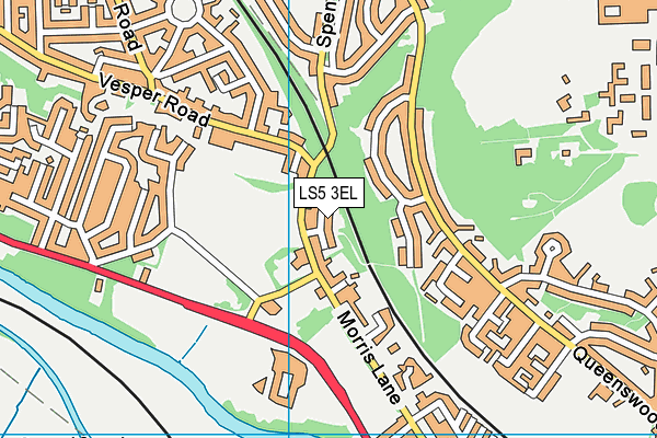 LS5 3EL map - OS VectorMap District (Ordnance Survey)