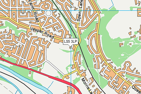 LS5 3LP map - OS VectorMap District (Ordnance Survey)