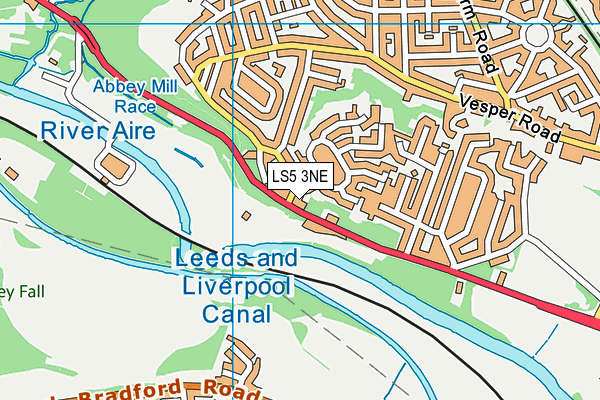 LS5 3NE map - OS VectorMap District (Ordnance Survey)