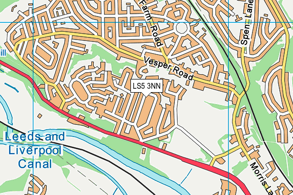 LS5 3NN map - OS VectorMap District (Ordnance Survey)