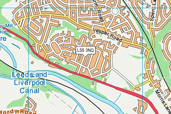 LS5 3NQ map - OS VectorMap District (Ordnance Survey)