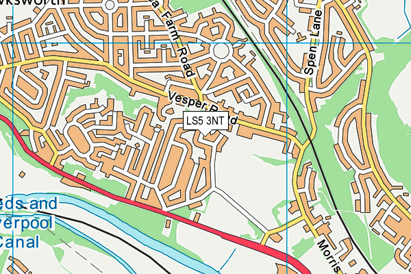 LS5 3NT map - OS VectorMap District (Ordnance Survey)