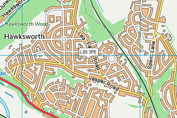 LS5 3PE map - OS VectorMap District (Ordnance Survey)