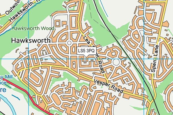 LS5 3PQ map - OS VectorMap District (Ordnance Survey)