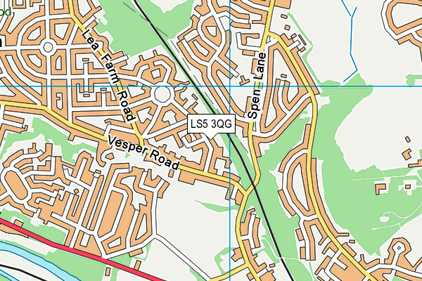 LS5 3QG map - OS VectorMap District (Ordnance Survey)