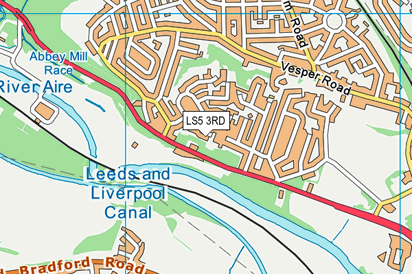 LS5 3RD map - OS VectorMap District (Ordnance Survey)