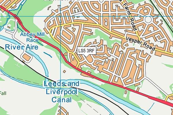 LS5 3RF map - OS VectorMap District (Ordnance Survey)