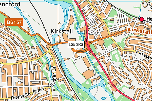 LS5 3RS map - OS VectorMap District (Ordnance Survey)