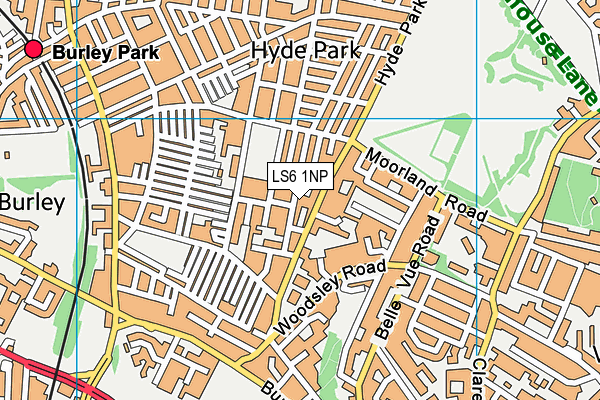 LS6 1NP map - OS VectorMap District (Ordnance Survey)
