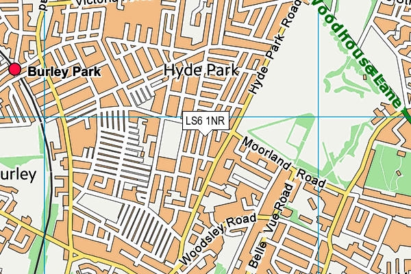 LS6 1NR map - OS VectorMap District (Ordnance Survey)