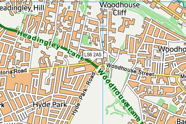 Map of HEADINGLEY HALLS LIMITED at district scale