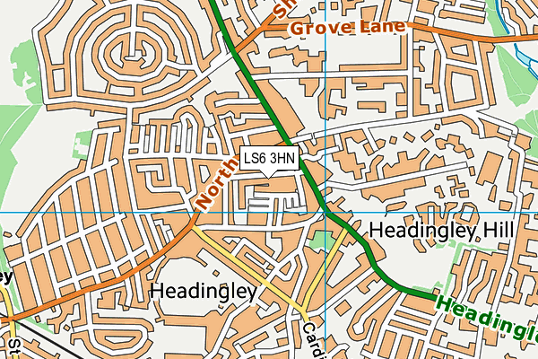 Map of HEADINGLEY DEVELOPMENT TRUST (COMMERCIAL) LIMITED at district scale