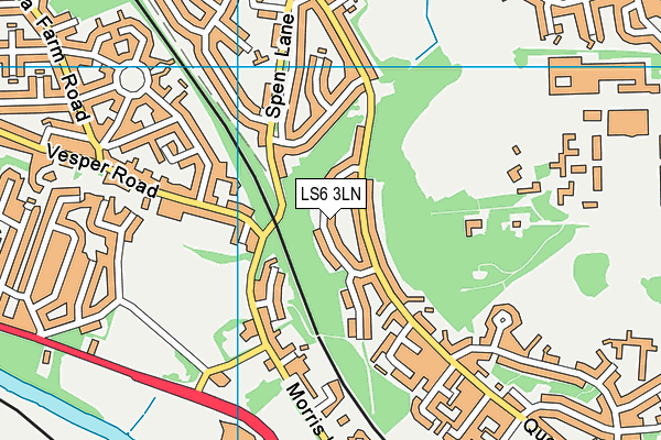 LS6 3LN map - OS VectorMap District (Ordnance Survey)