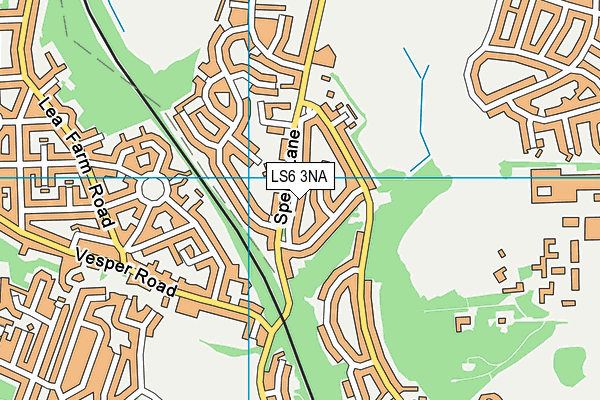 LS6 3NA map - OS VectorMap District (Ordnance Survey)