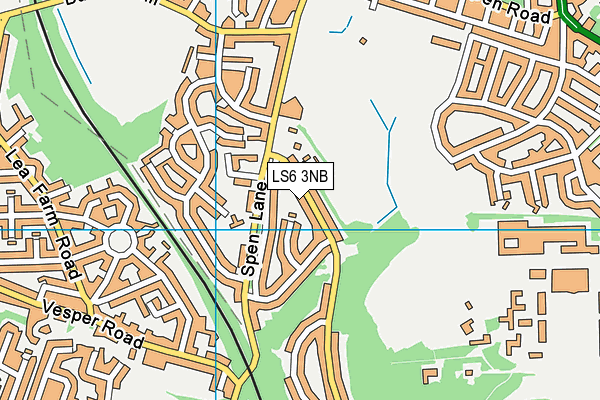 LS6 3NB map - OS VectorMap District (Ordnance Survey)