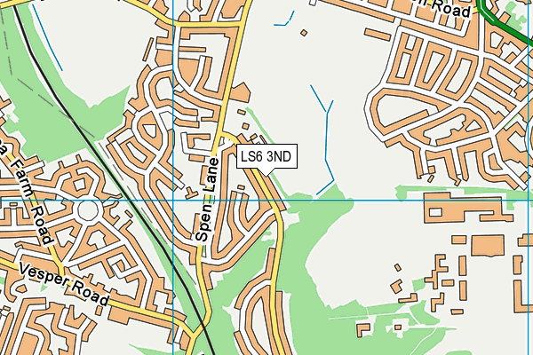 LS6 3ND map - OS VectorMap District (Ordnance Survey)