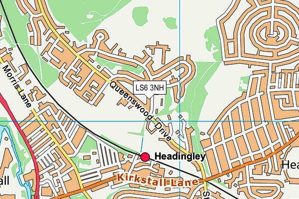 LS6 3NH map - OS VectorMap District (Ordnance Survey)
