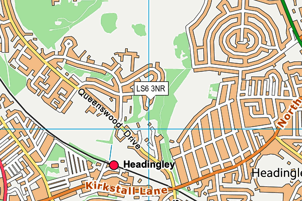 LS6 3NR map - OS VectorMap District (Ordnance Survey)