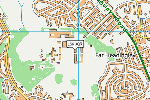 LS6 3QR map - OS VectorMap District (Ordnance Survey)