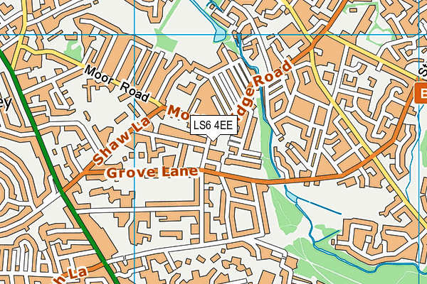LS6 4EE map - OS VectorMap District (Ordnance Survey)