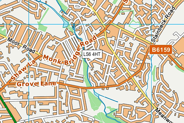 LS6 4HT map - OS VectorMap District (Ordnance Survey)