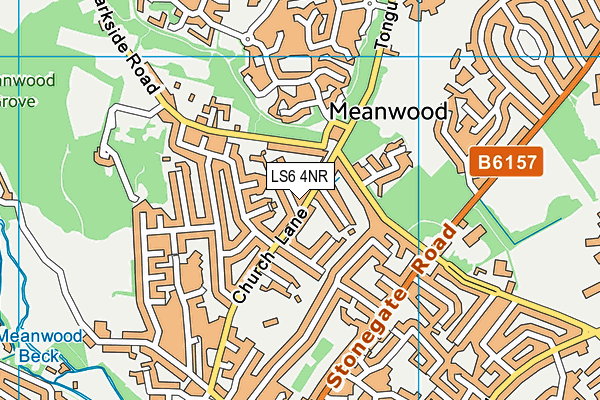 LS6 4NR map - OS VectorMap District (Ordnance Survey)