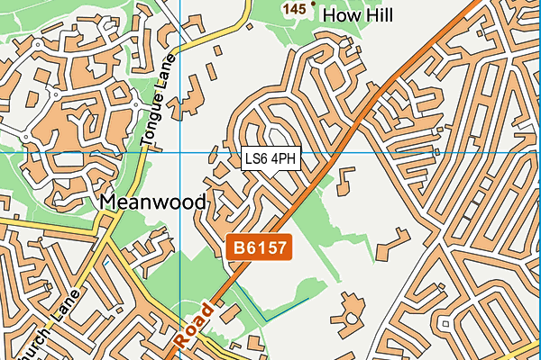 LS6 4PH map - OS VectorMap District (Ordnance Survey)