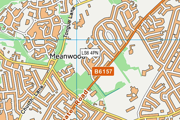 LS6 4PN map - OS VectorMap District (Ordnance Survey)