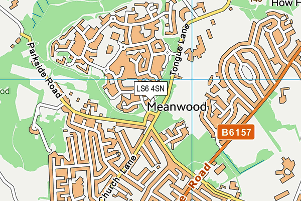 LS6 4SN map - OS VectorMap District (Ordnance Survey)